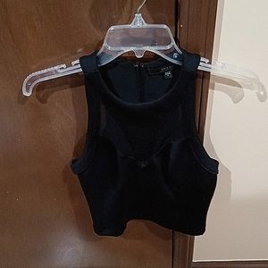 Awesome guess zip up back partial mesh in the front and back size small black